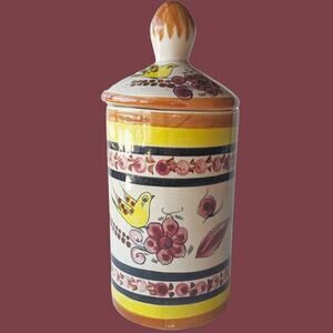 Vintage Mexican Tonala Canister/Apothecary Jar